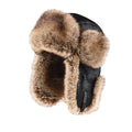 Davenport Winter Fur Leather Trapper Bomber Hat