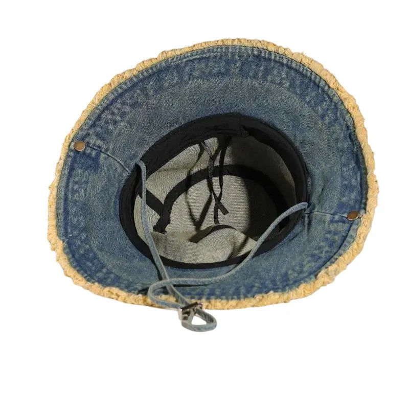 Dayton Tassle Brim Denim Bucket Hat