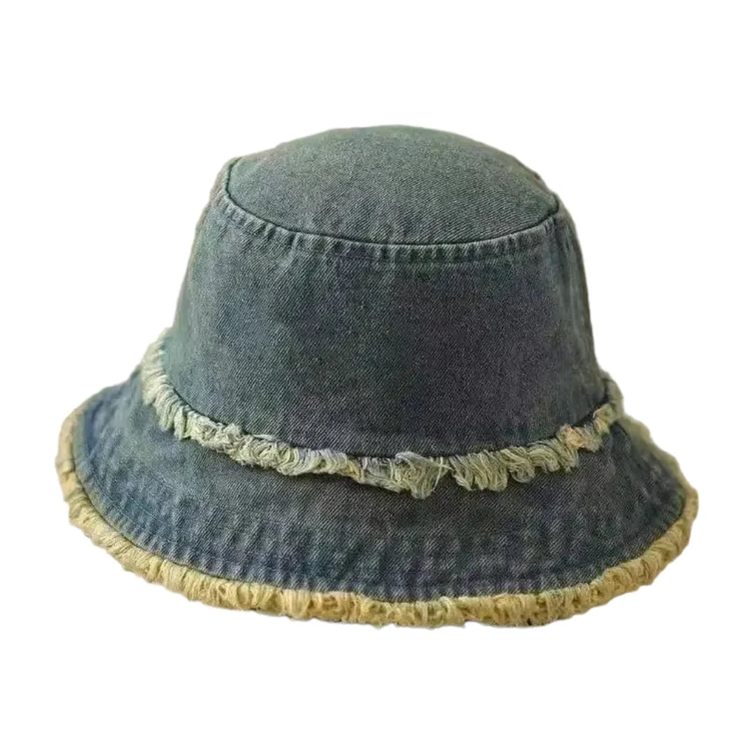 Dayton Tassle Brim Denim Bucket Hat