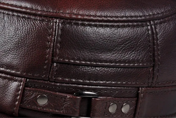 Dayton Earflaps Genuine Leather Army Cap