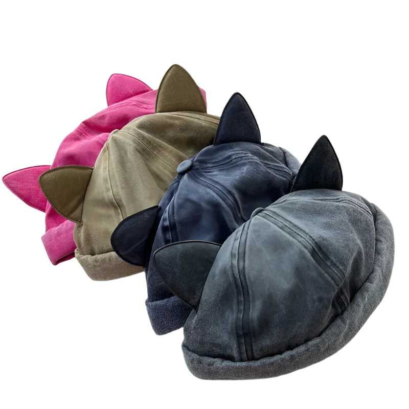 Deer Horns Cotton Docker Cap