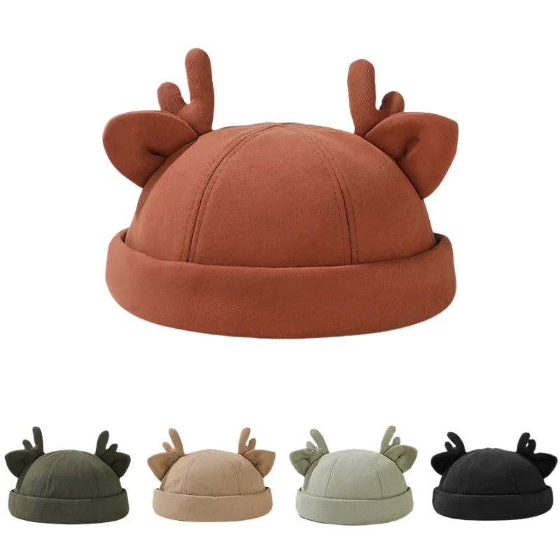 Deer Horns Cotton Docker Cap