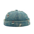 Delaware Distressed Ripped Denim Docker Cap