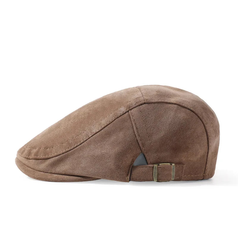 Depardieu Suede Flat Cap