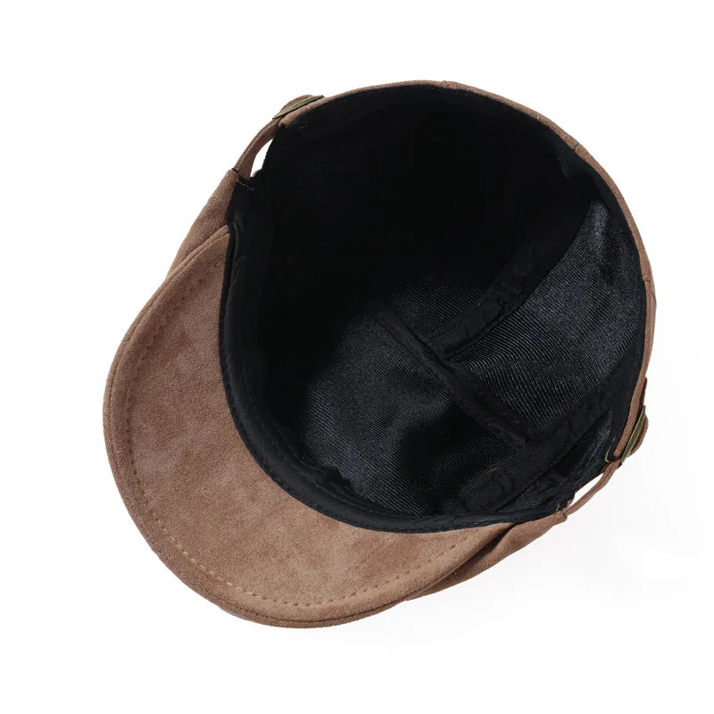 Depardieu Suede Flat Cap