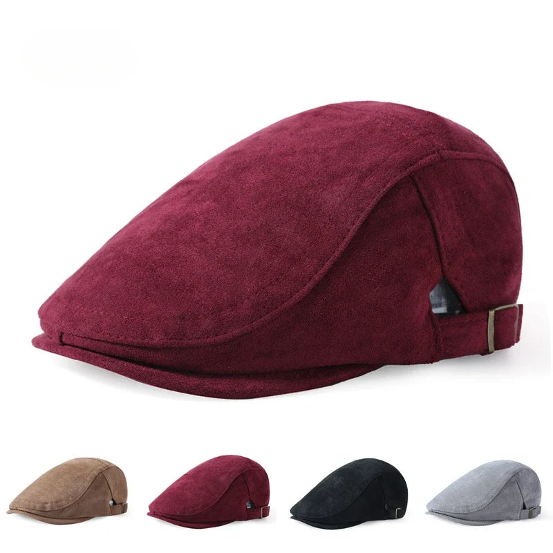 Depardieu Suede Flat Cap