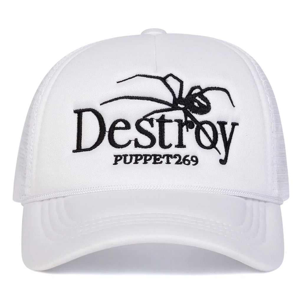 Destroy Spider Puppet 269 Trucker Cap