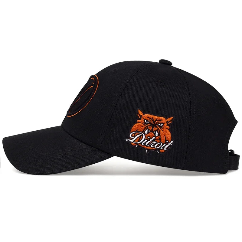 Detroit Bulldog Black Baseball Cap
