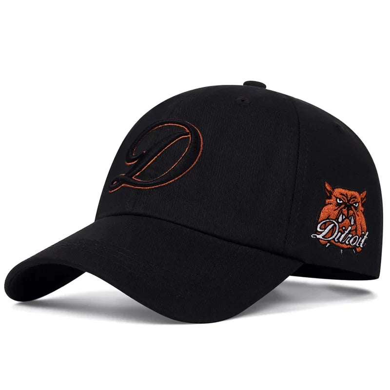 Detroit Bulldog Black Baseball Cap