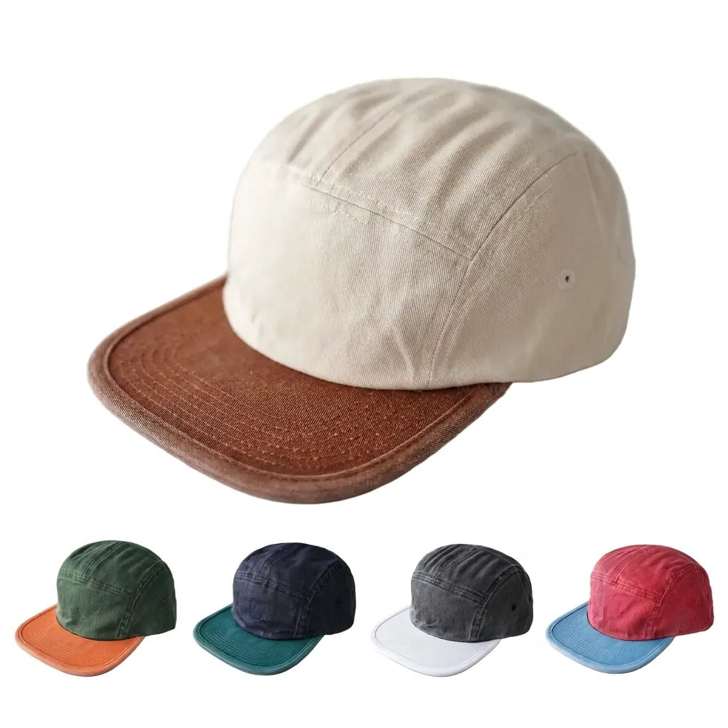 Detroit Washed Cotton 5-Panels Cap