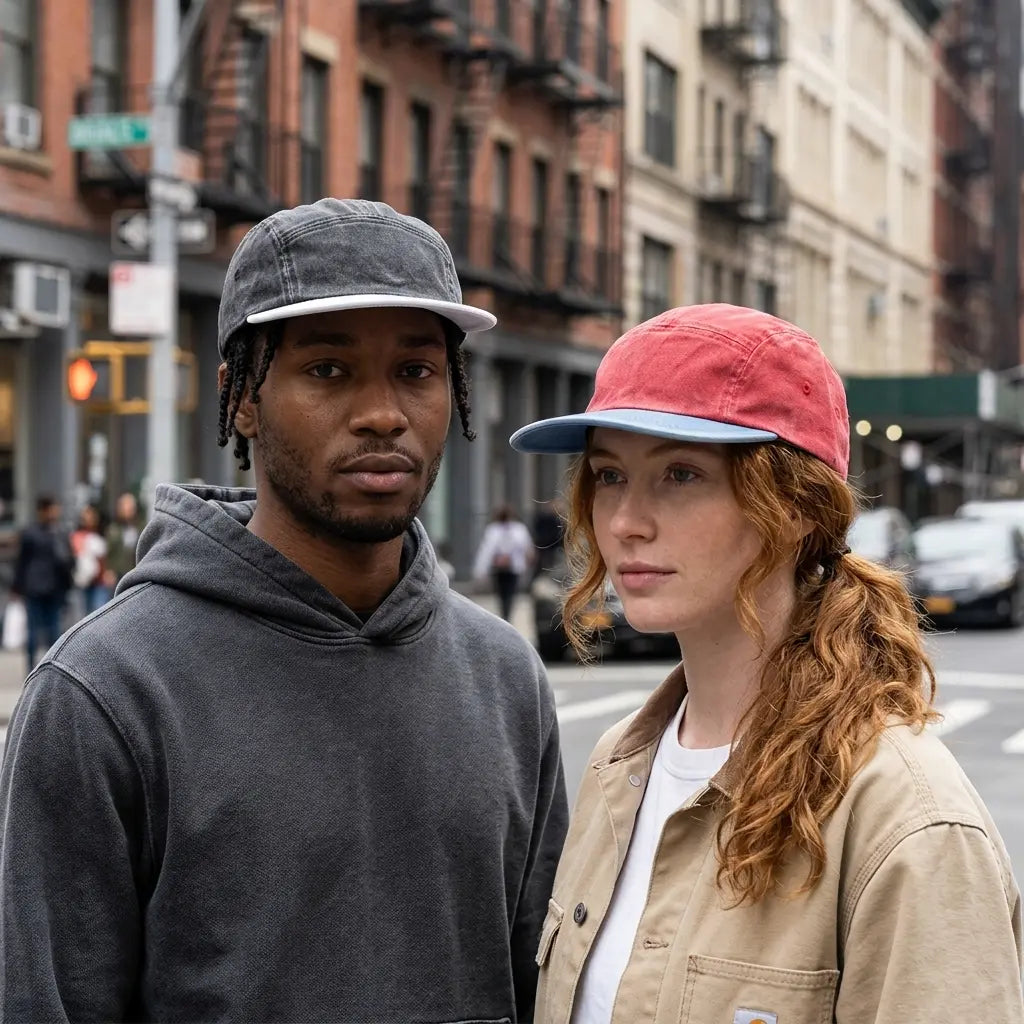 Detroit Washed Cotton 5-Panels Cap