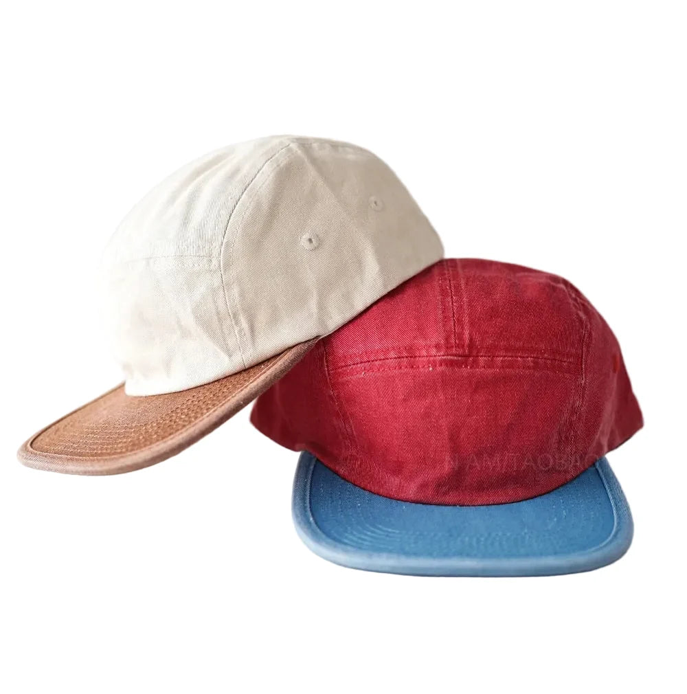 Detroit Washed Cotton 5-Panels Cap