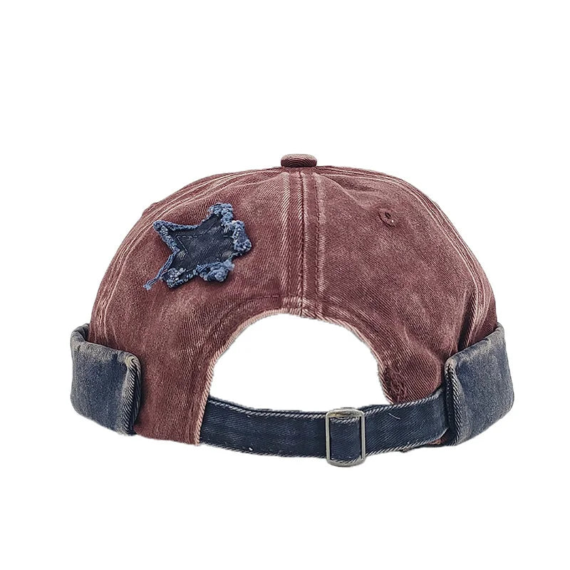 Devifon Distressed Washed Cotton Docker Cap