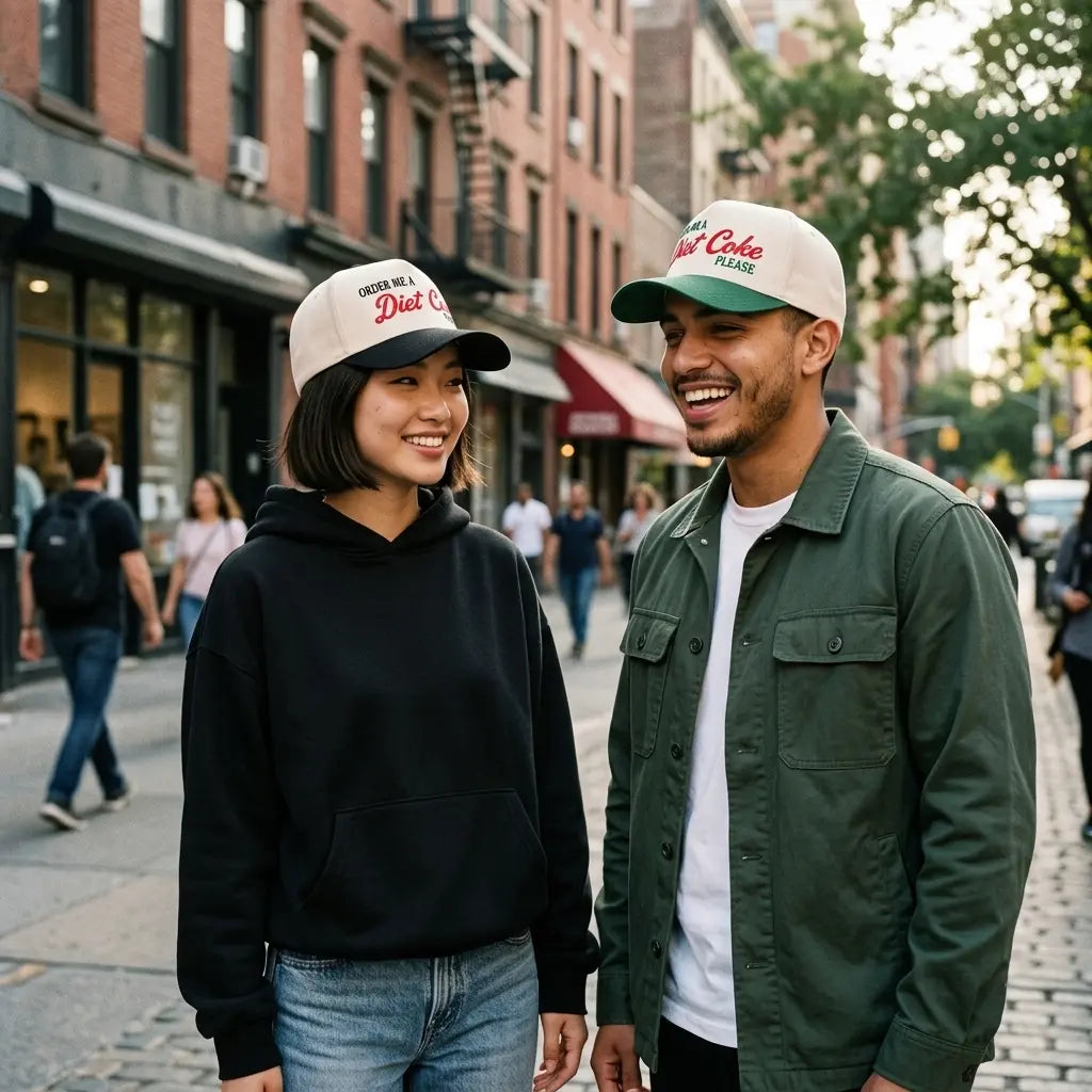 Diet Coke Please White Cotton Baseball Cap