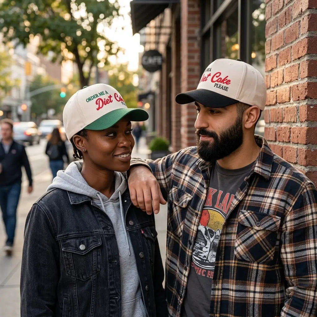 Diet Coke Please White Cotton Baseball Cap