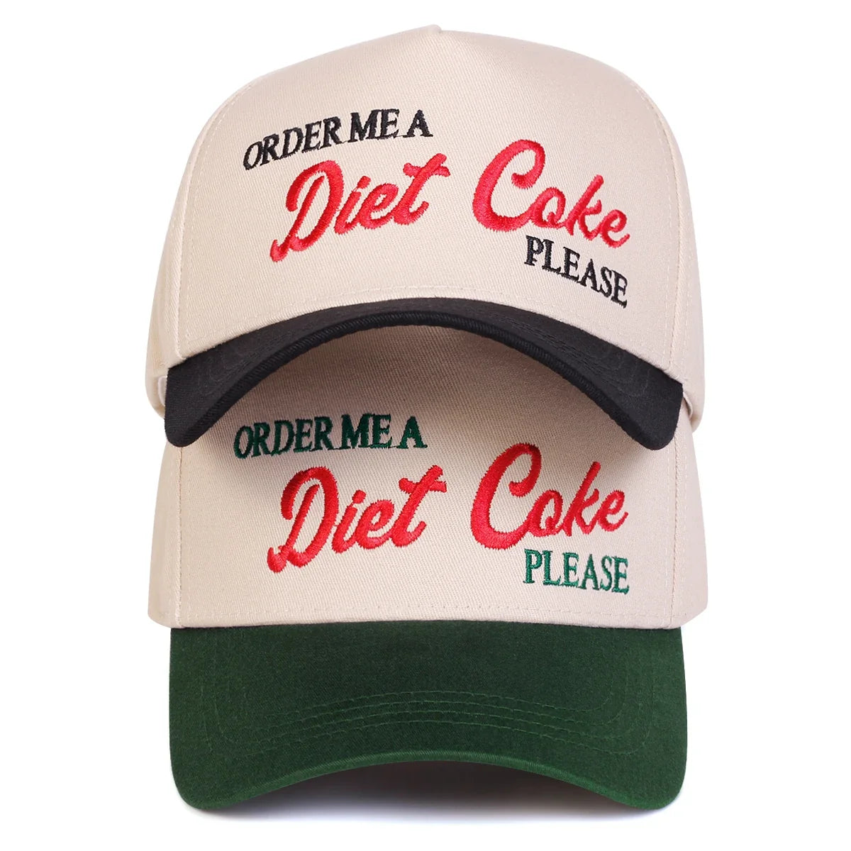 Diet Coke Please White Cotton Baseball Cap