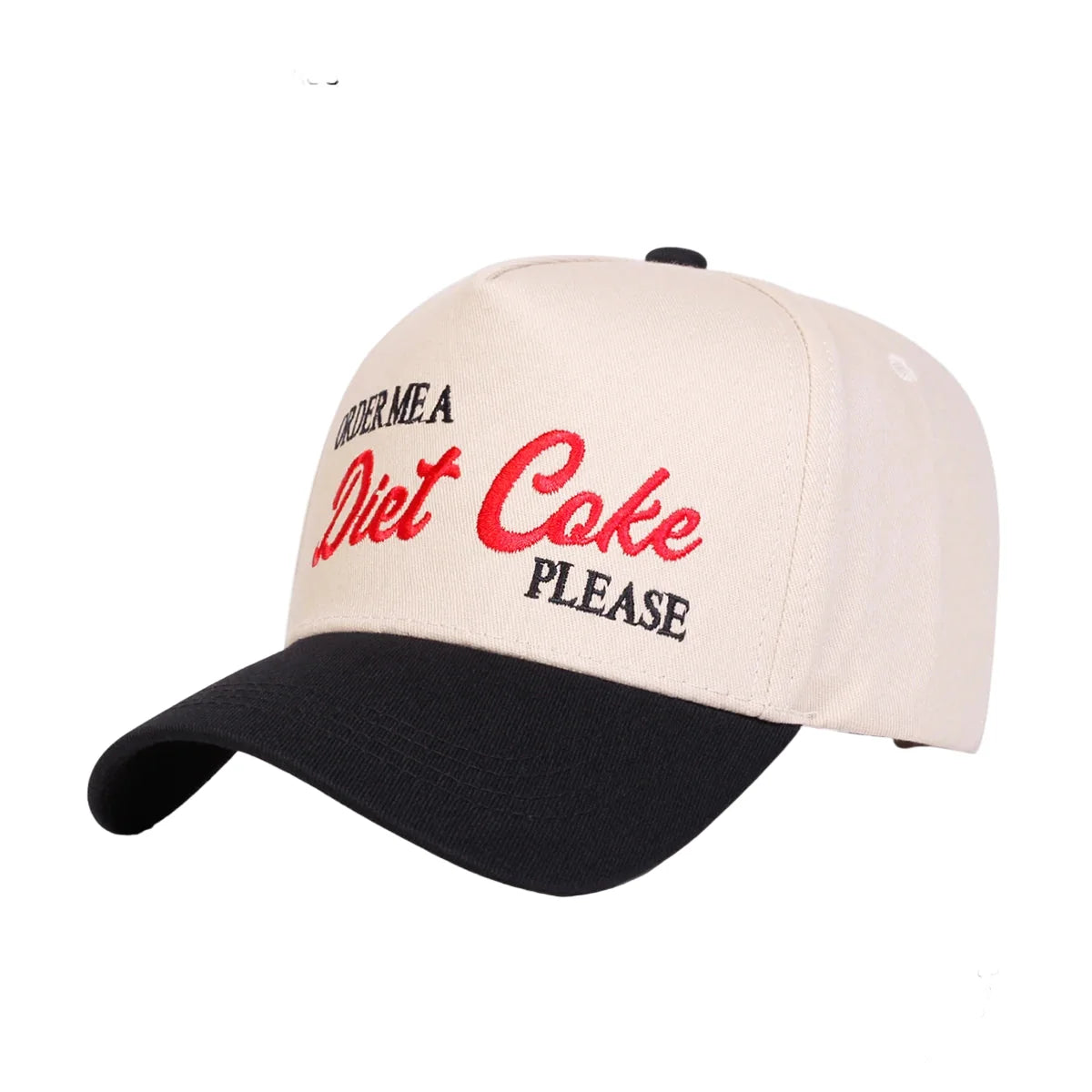 Diet Coke Please White Cotton Baseball Cap