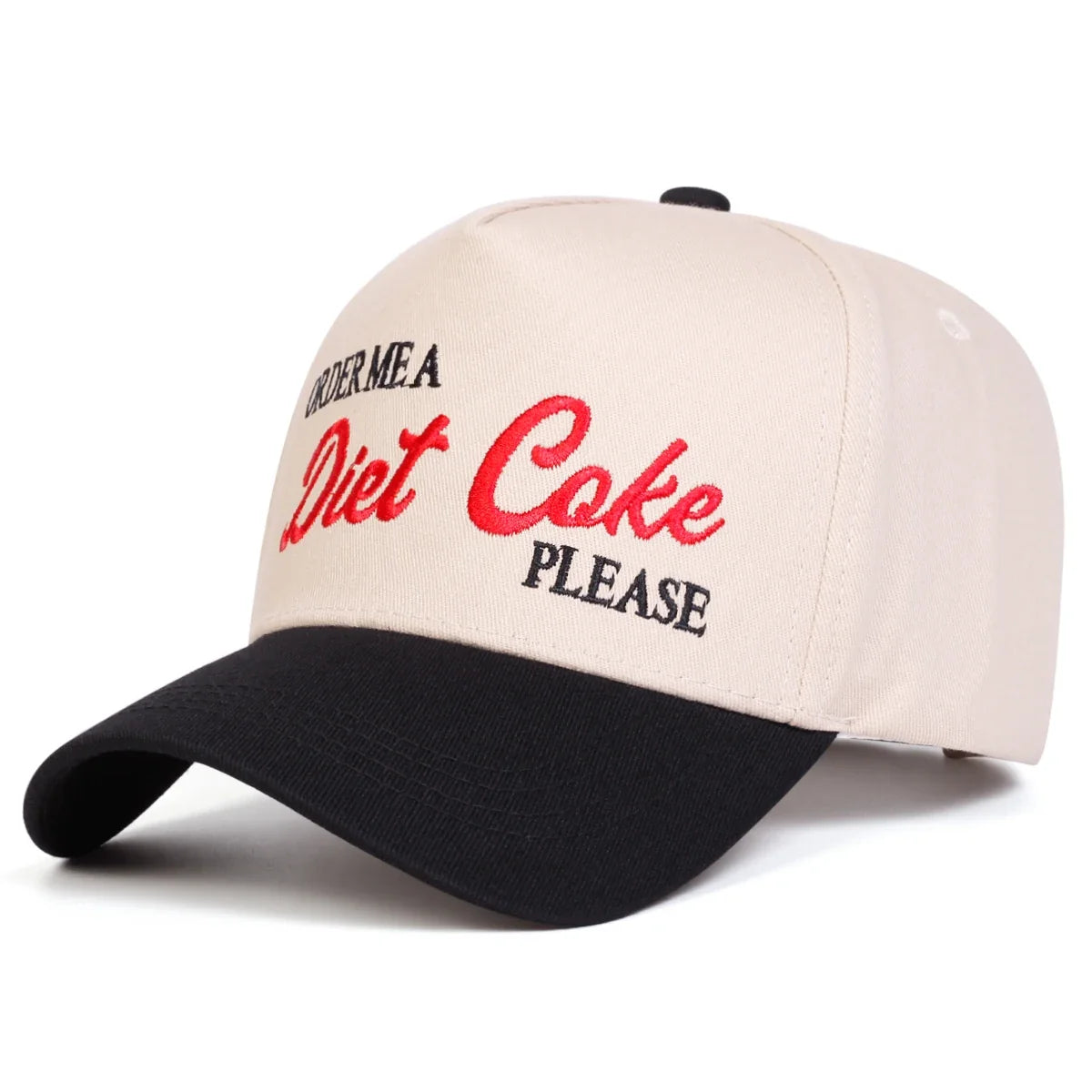 Diet Coke Please White Cotton Baseball Cap