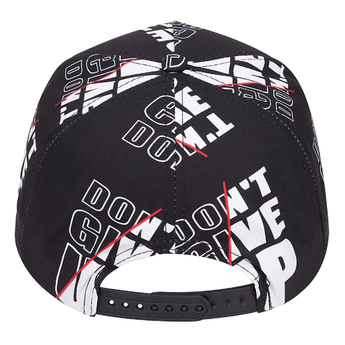 Don't Give Up Black Snapback Cap