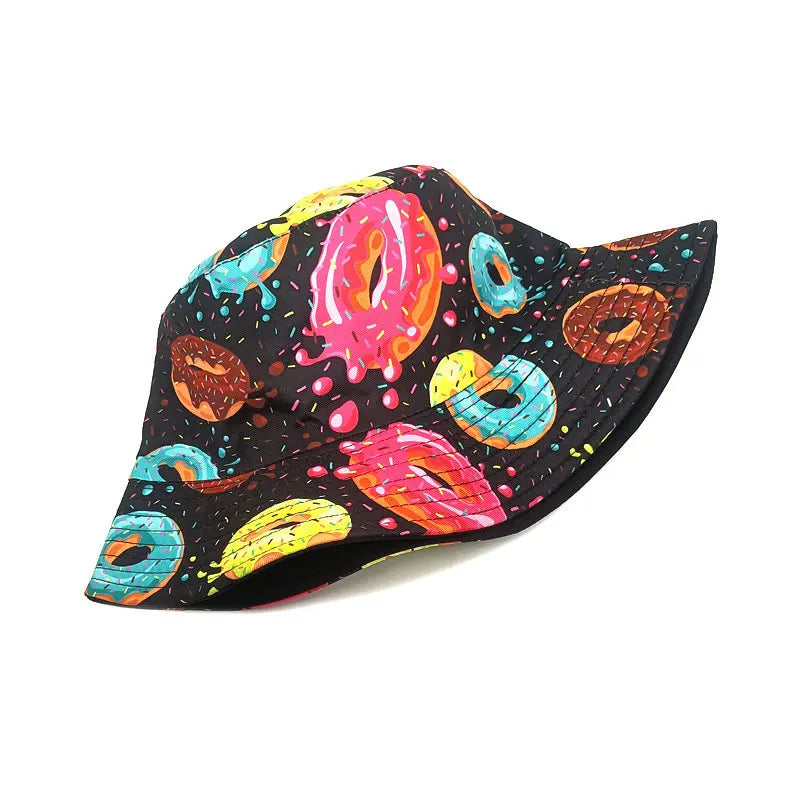 Donuts Print Reversible Bucket