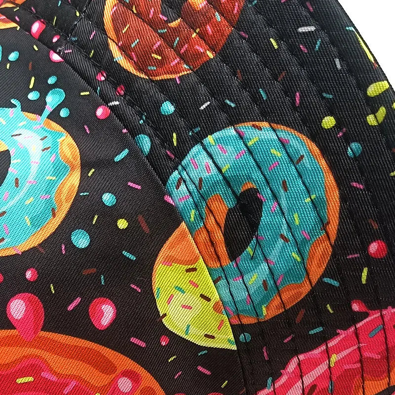 Donuts Print Reversible Bucket