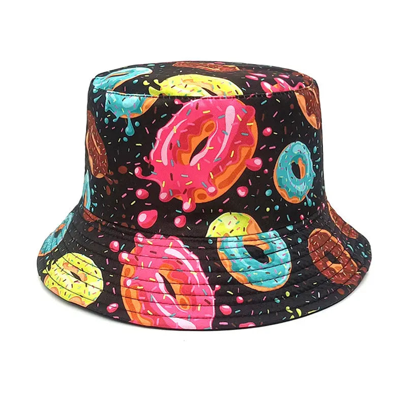 Donuts Print Reversible Bucket
