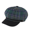 Douglas Women Retro Tartan Newsboy Cap