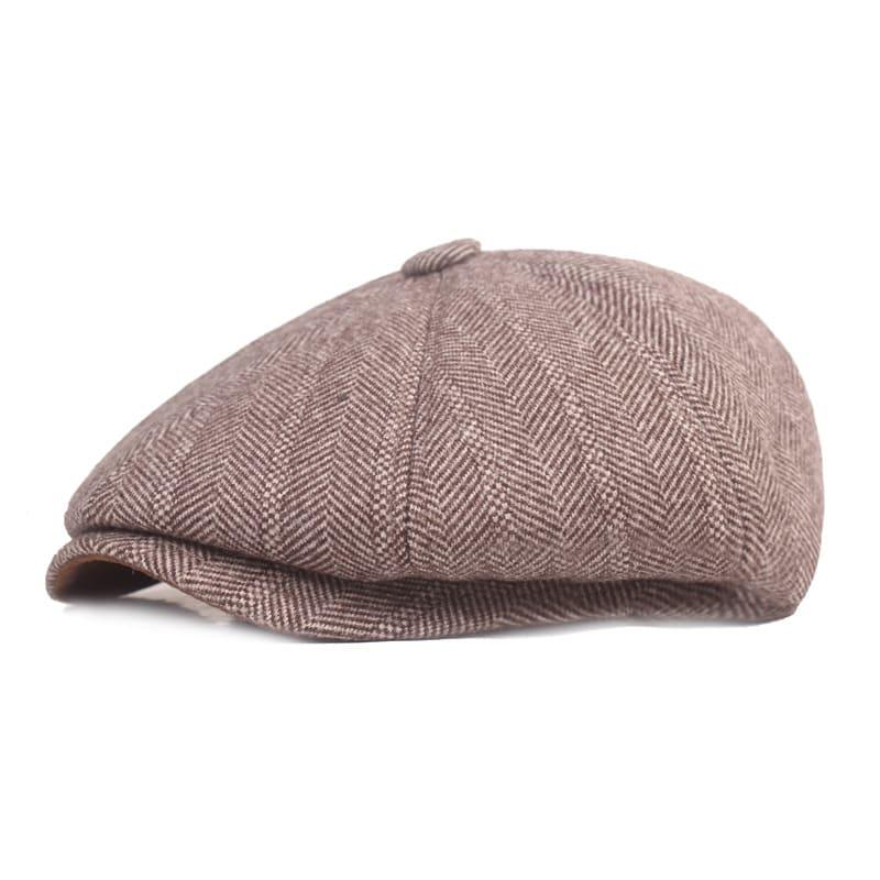 Dover Herringbone Earflaps Newsboy Cap