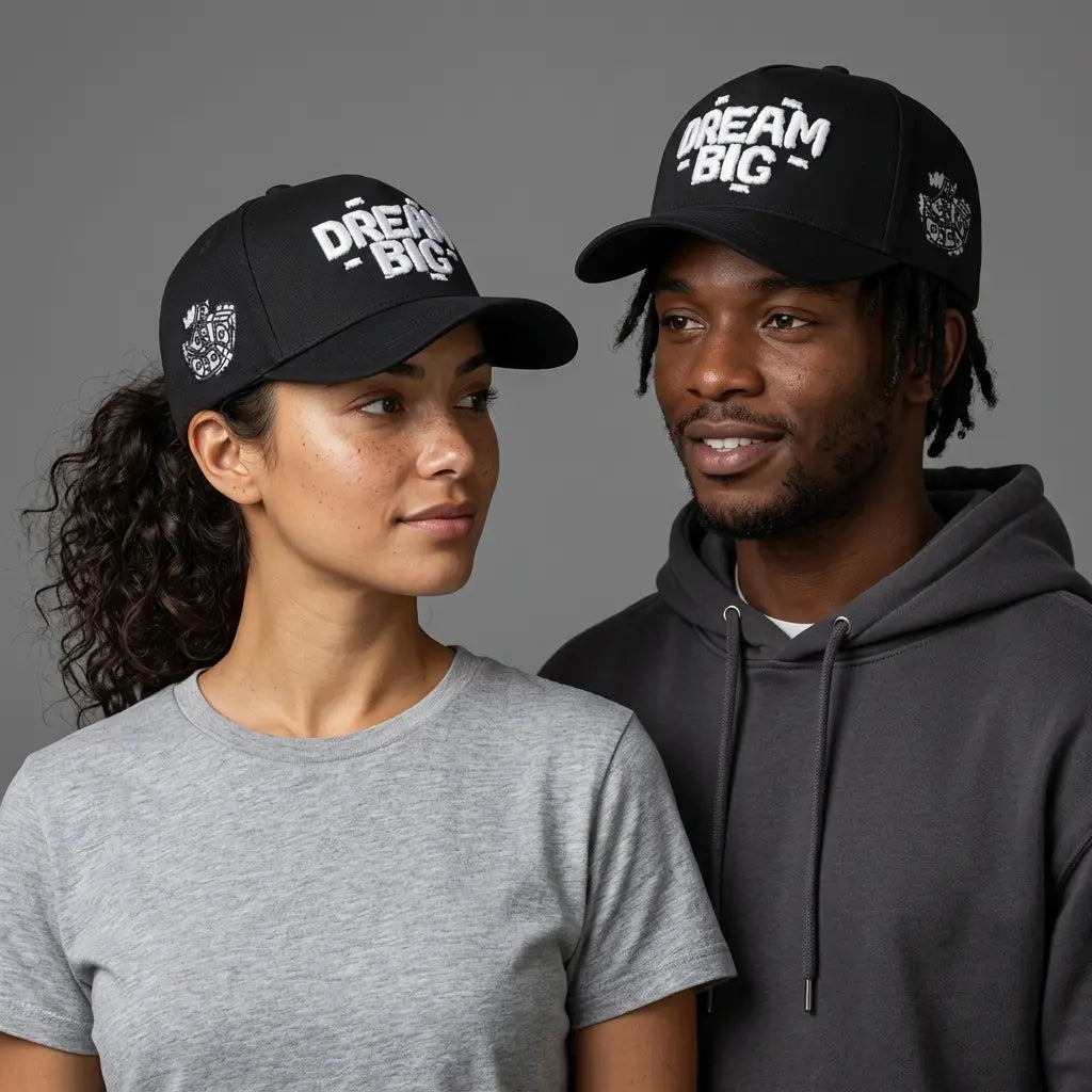 Dream Big Adjustable Black Baseball Cap