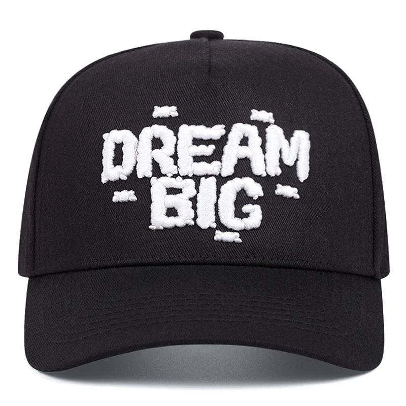Dream Big Adjustable Black Baseball Cap