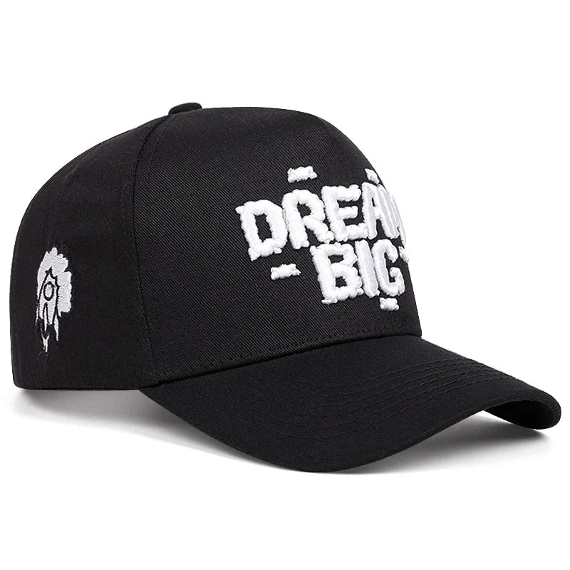 Dream Big Adjustable Black Baseball Cap