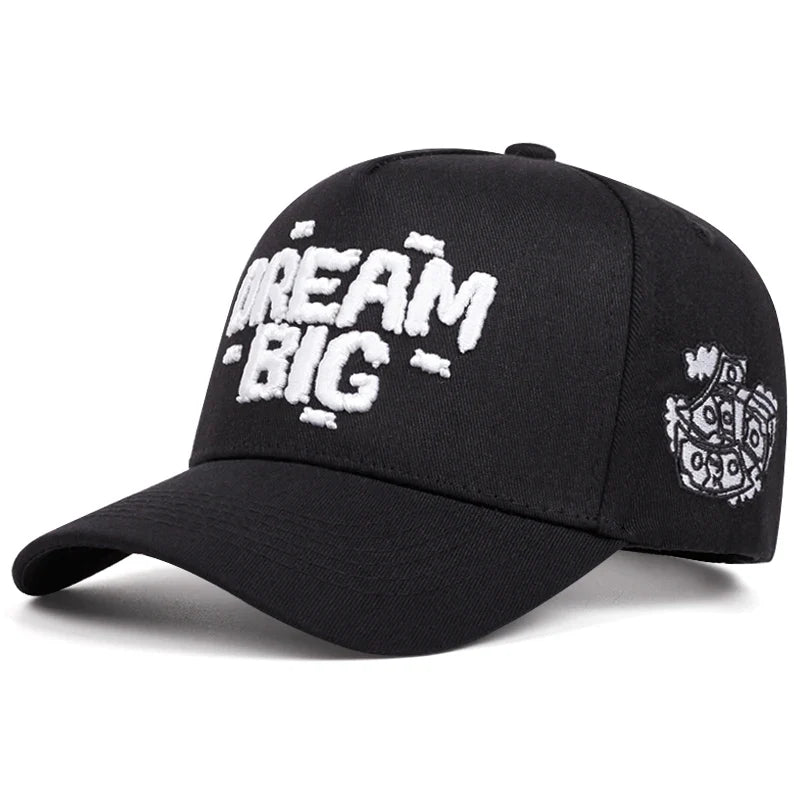 Dream Big Adjustable Black Baseball Cap