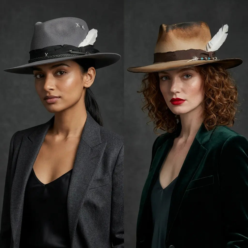 Duadet Feathers Trilby Hat