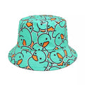 Duck Cartoon Reversible Bucket Hat