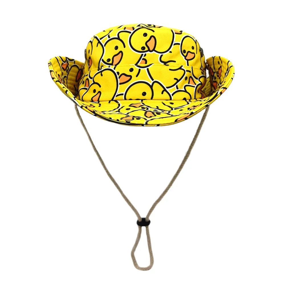 Ducks Cartoon Retro Fisherman Bucket Hat