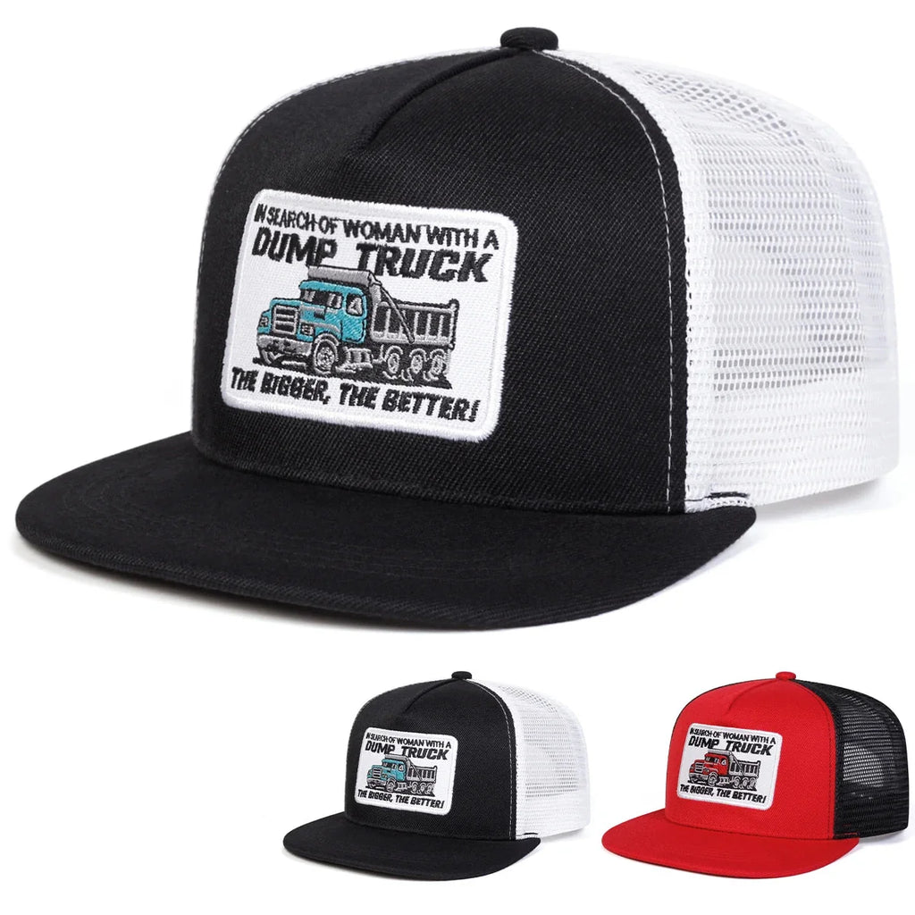 Dump Truck Trucker Snapback Cap