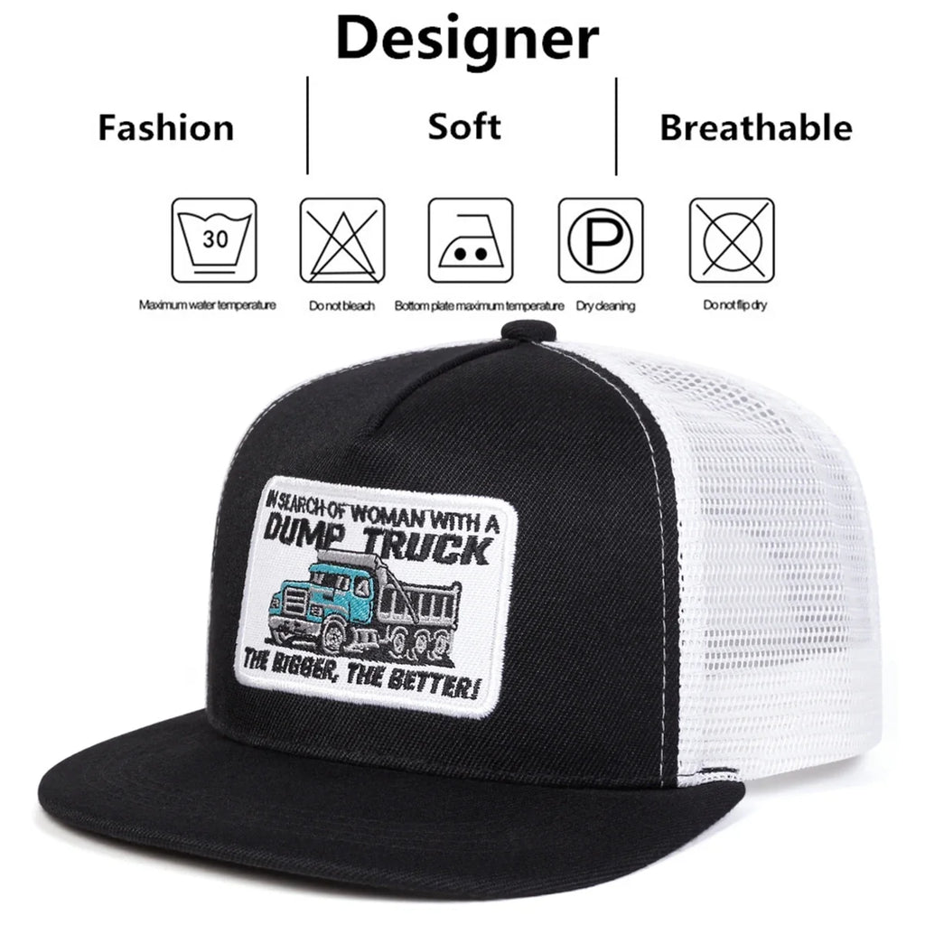 Dump Truck Trucker Snapback Cap