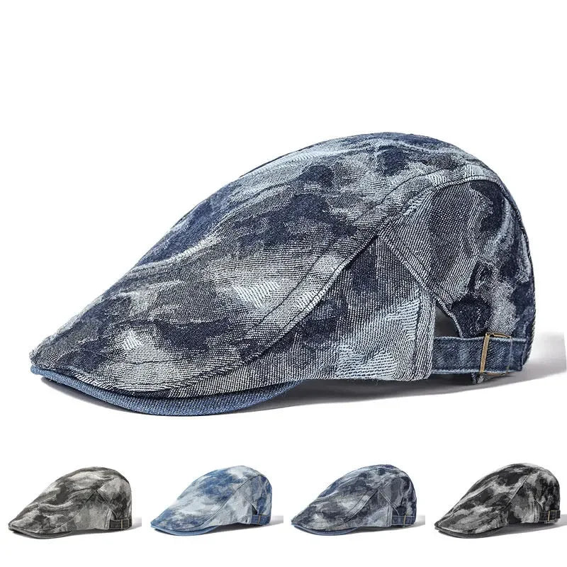 Dunes Painting Retro Cotton Duckbill Flat Cap