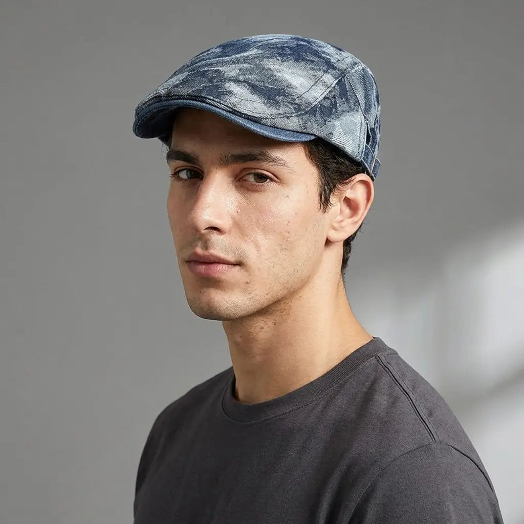 Dunes Painting Retro Cotton Duckbill Flat Cap