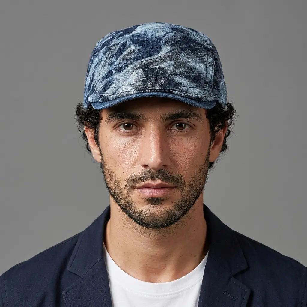 Dunes Painting Retro Cotton Duckbill Flat Cap