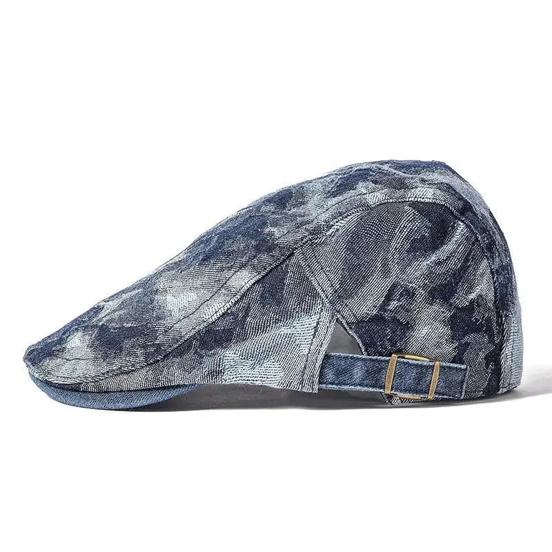 Dunes Painting Retro Cotton Duckbill Flat Cap
