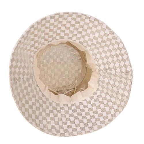 Eagan Summer Plaid Straw Bucket Hat