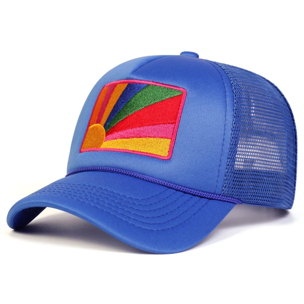Eastern Rainbow Retro Trucker Cap