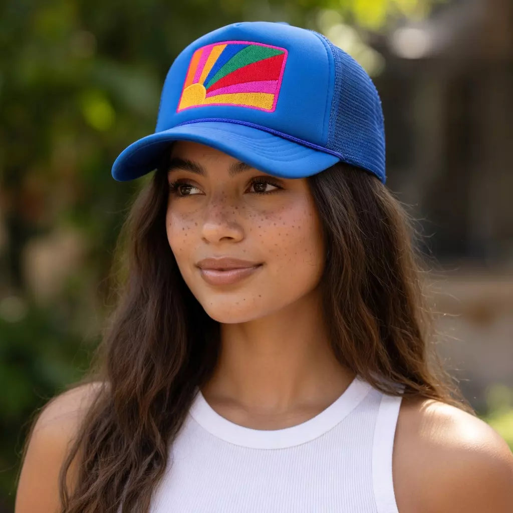 Eastern Rainbow Retro Trucker Cap
