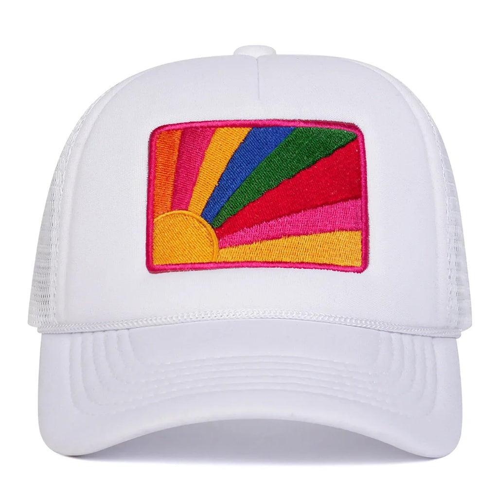 Eastern Rainbow Retro Trucker Cap