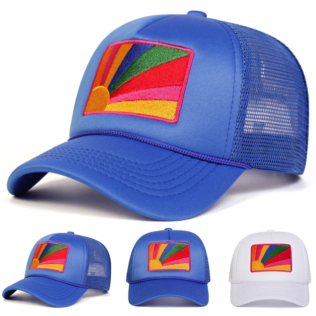 Eastern Rainbow Retro Trucker Cap