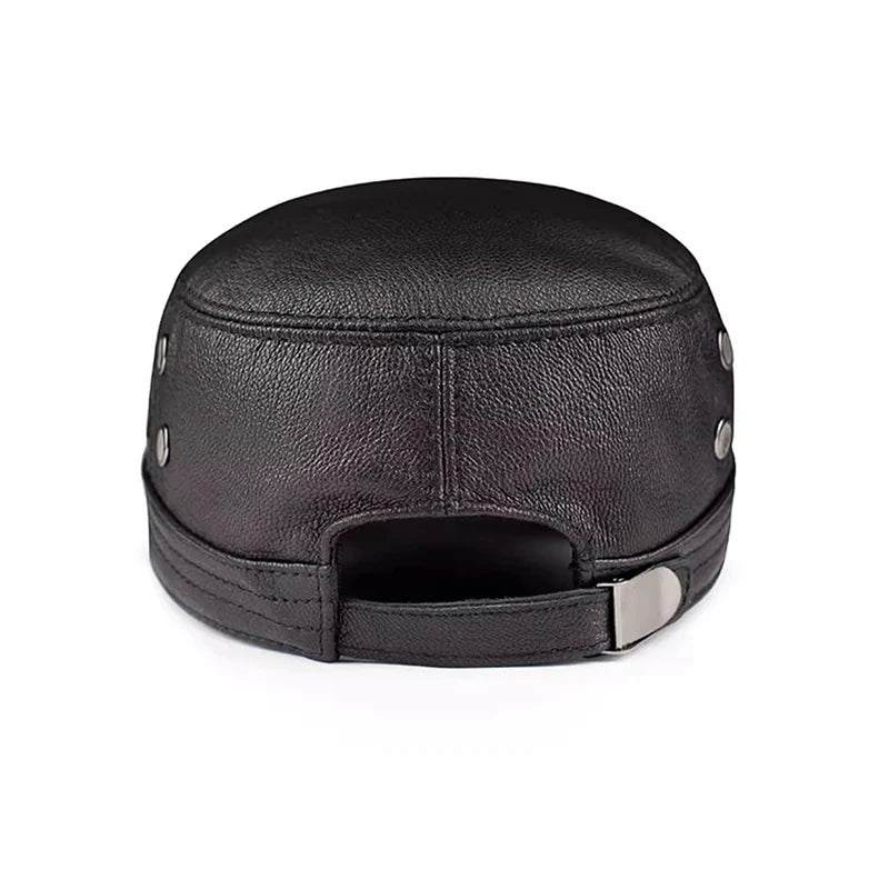 Easttown Genuine Leather Army Cap