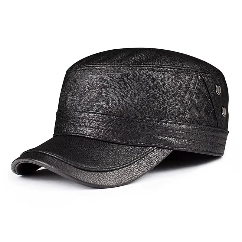 Easttown Genuine Leather Army Cap
