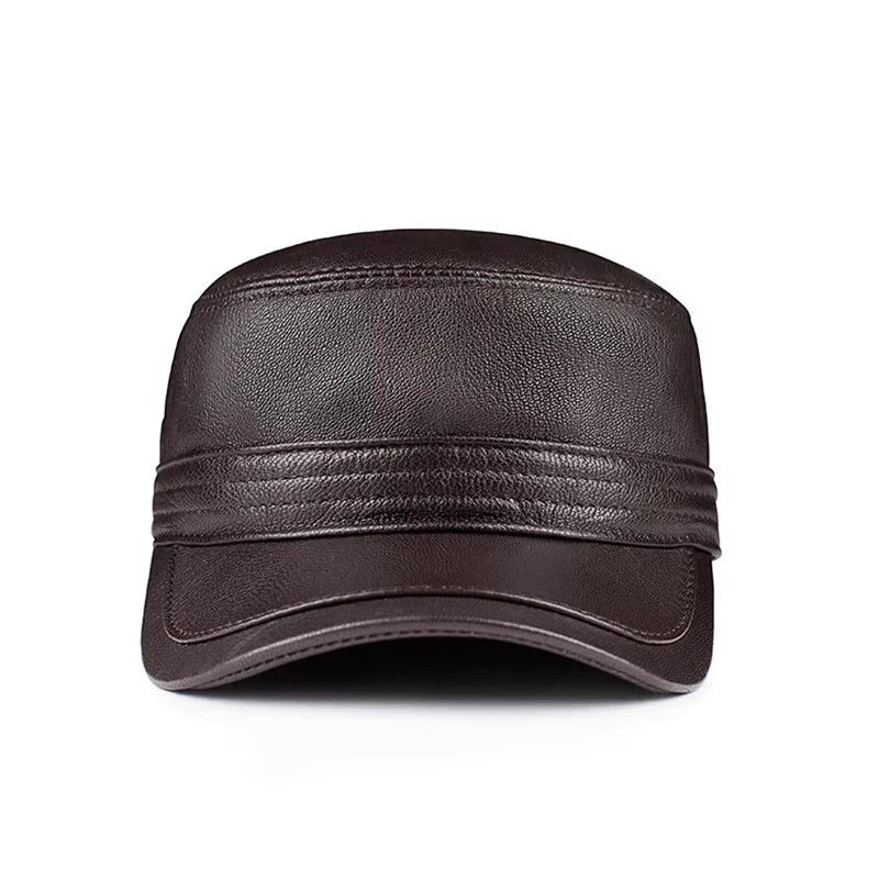 Easttown Genuine Leather Army Cap