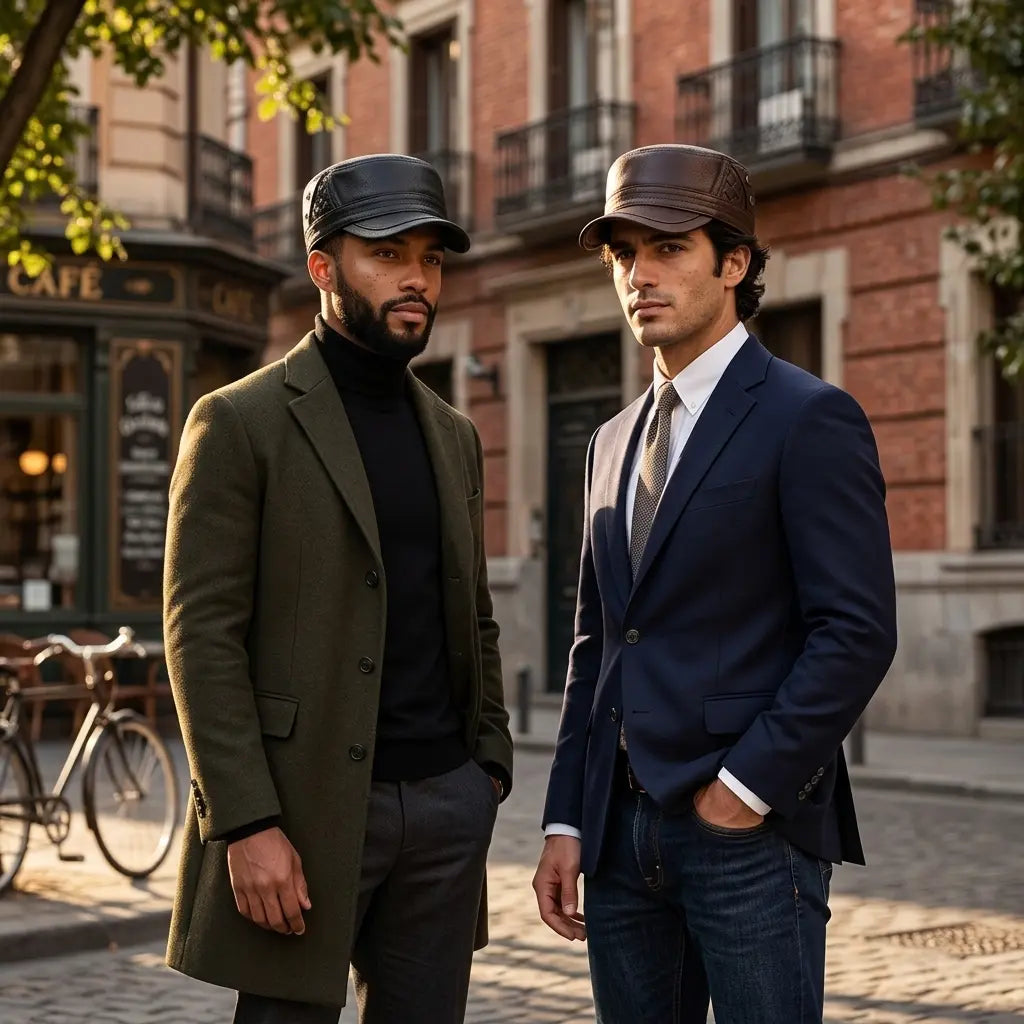Easttown Genuine Leather Army Cap